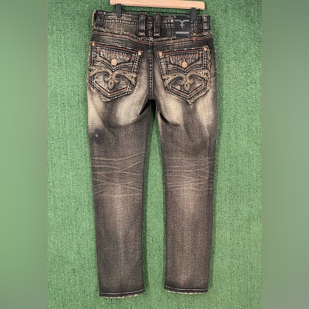 Rock Revival Vino Alternative Straight Jeans Mens Size 32